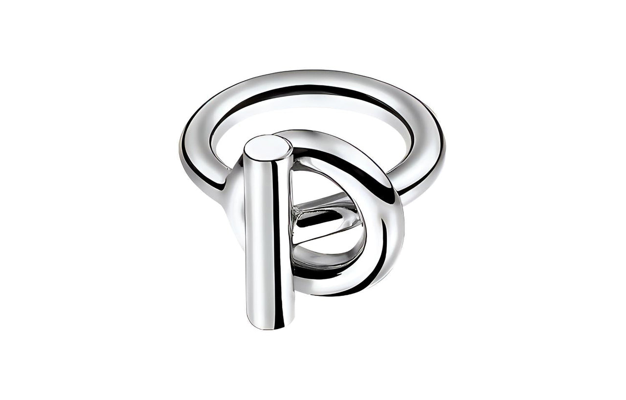 HERMES Rings Unisex Silver
