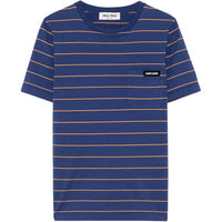 MIU MIU Stripe Tee 'Ink Blue/Topaz'
