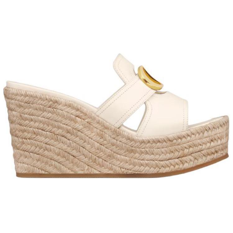 DIOR 30 Montaigne Slide Slippers 9.5cm Women's White