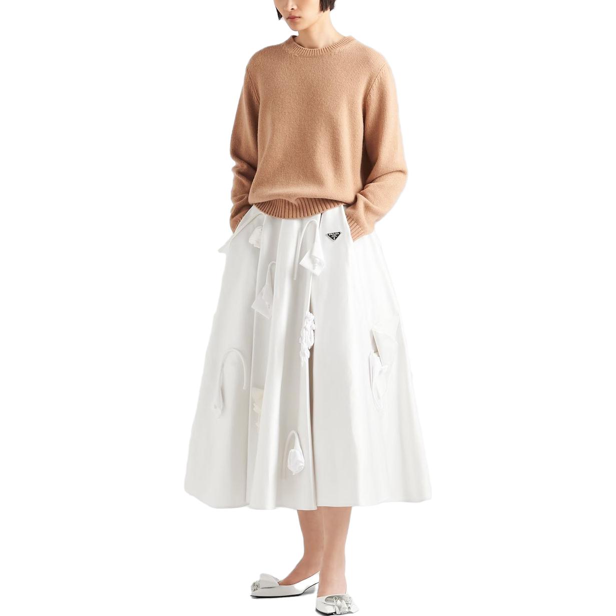 PRADA Casual Long Skirts Women's White