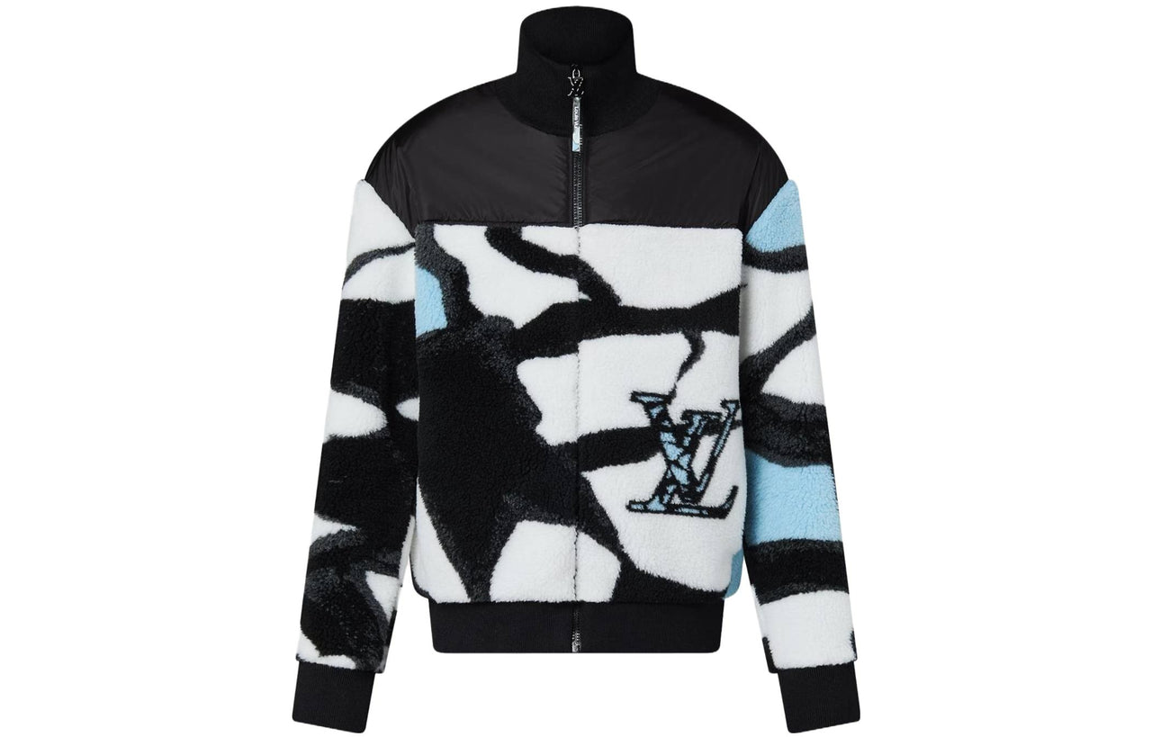 LOUIS VUITTON FW23 Velvet-feel Coat Men's Black