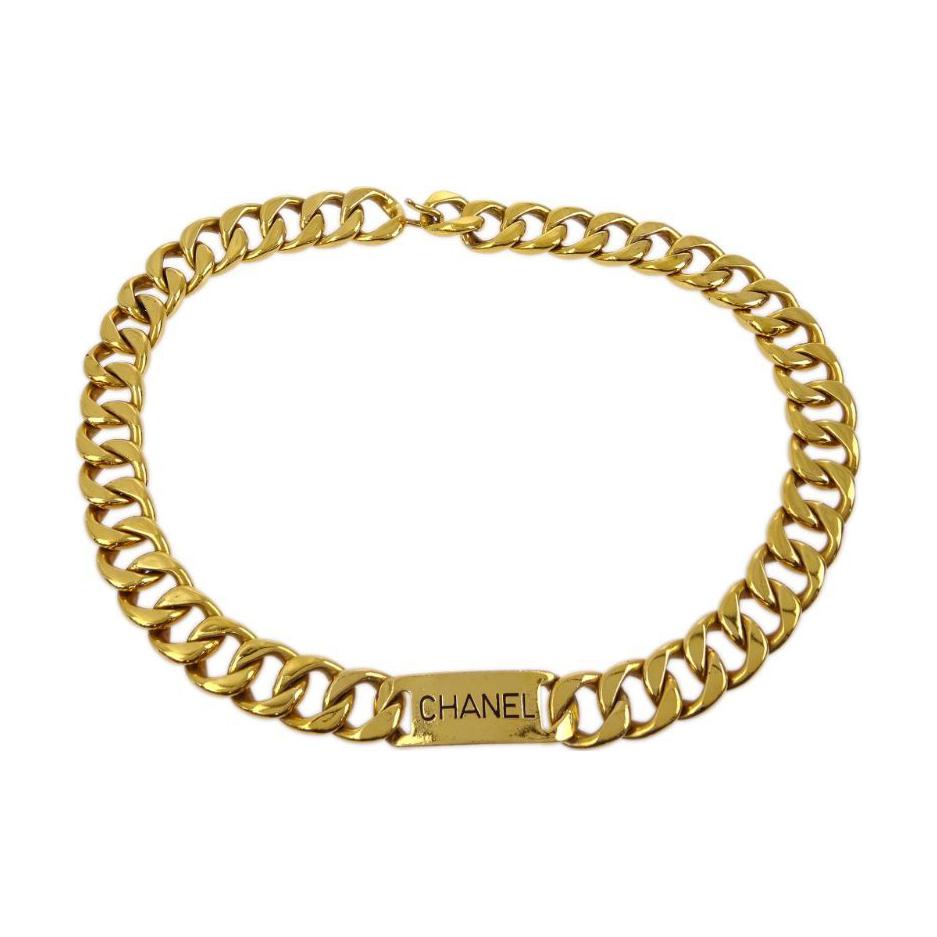 CHANEL 1990 2000s Logo Chain Belt
