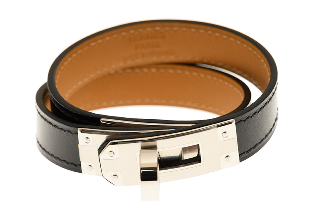 HERMES Bangles Women's Black/Brown