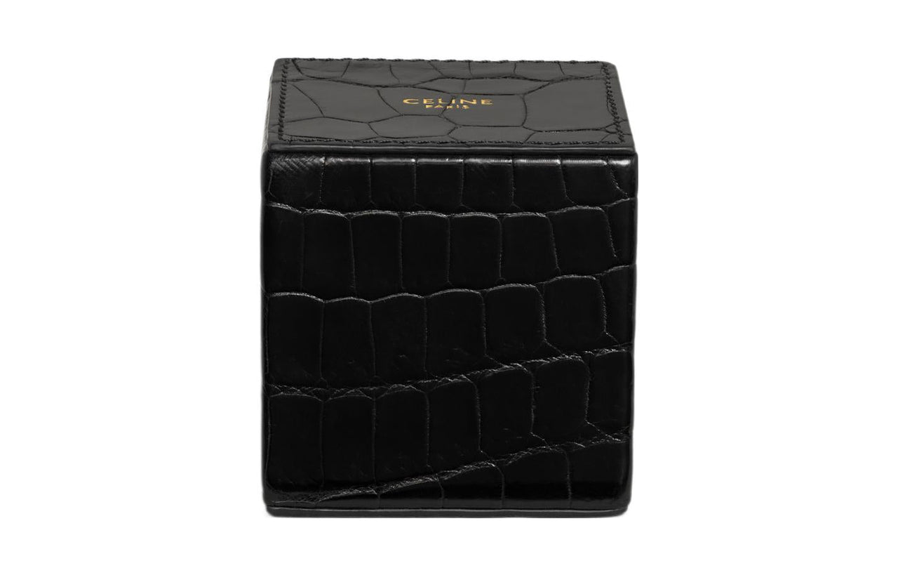 CELINE Crocodile Leather Bag Accessories Women's Black