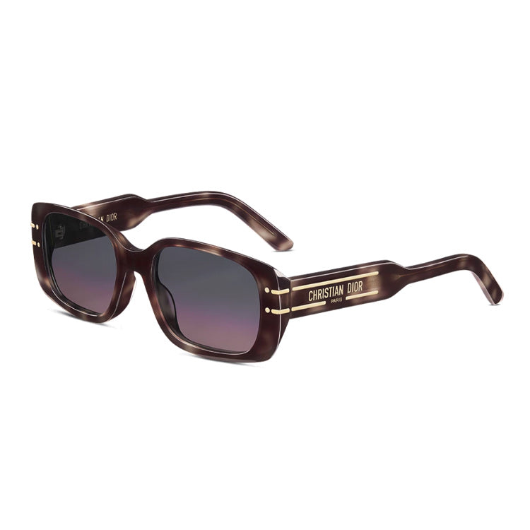 DIOR Acetate Rectangular Sunglasses Women's Tortoiseshell