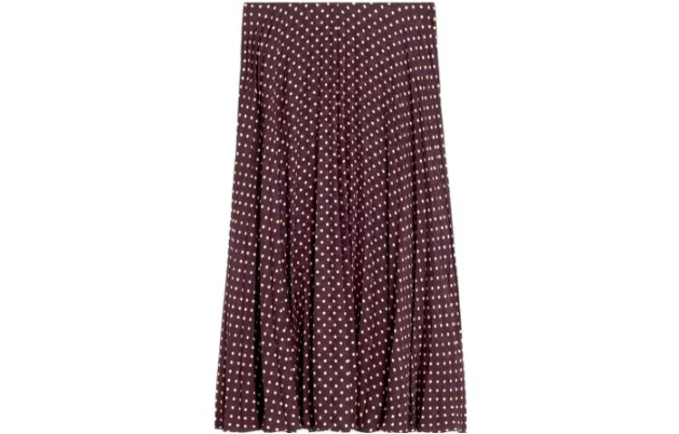 CELINE Casual Long Skirts Women's Burgundy