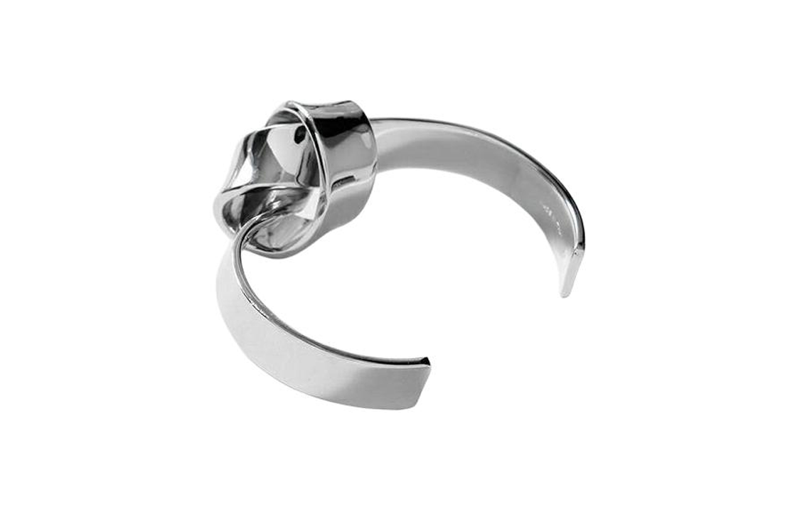 CELINE Brass Bangles Women's Silver