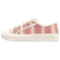 DIOR Walk'n'Dior Platform Shoes Low-Top Stylish Skateboarding Shoes Women's Pink
