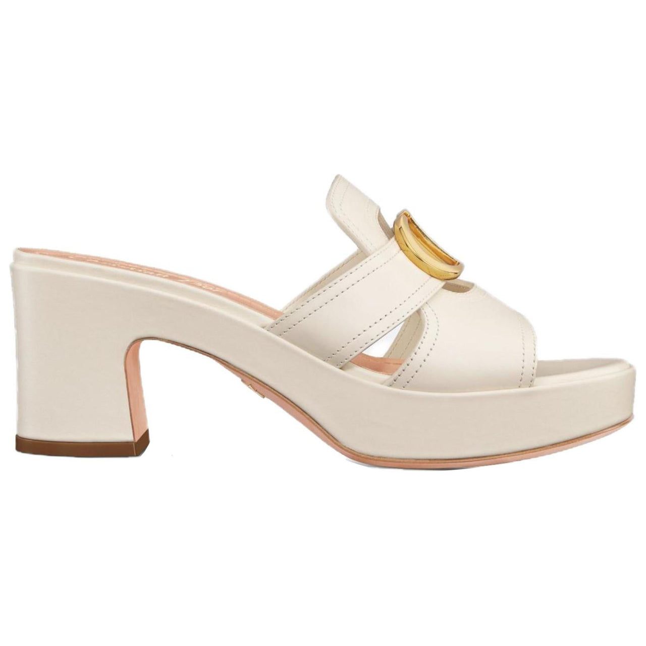 DIOR 30 Montaigne Slide Slippers Women's White
