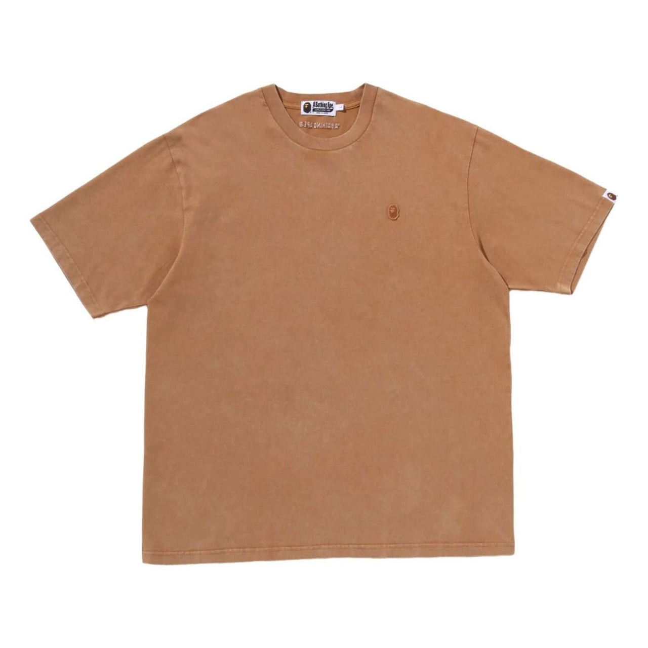 A Bathing Ape Garment Dyed One Point Relaxed Fit T-Shirt 'Brown' 0ZXTEM303091RBWX