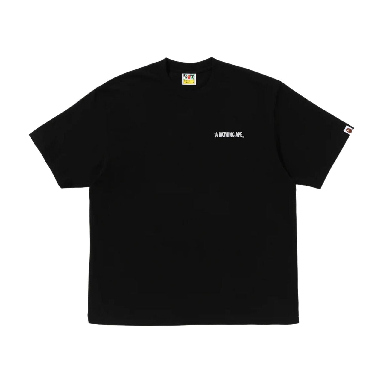 A Bathing Ape Shark Seijin a Bathing Ape Logo T-Shirt 'Black' 0ZXTEM312101QBKX