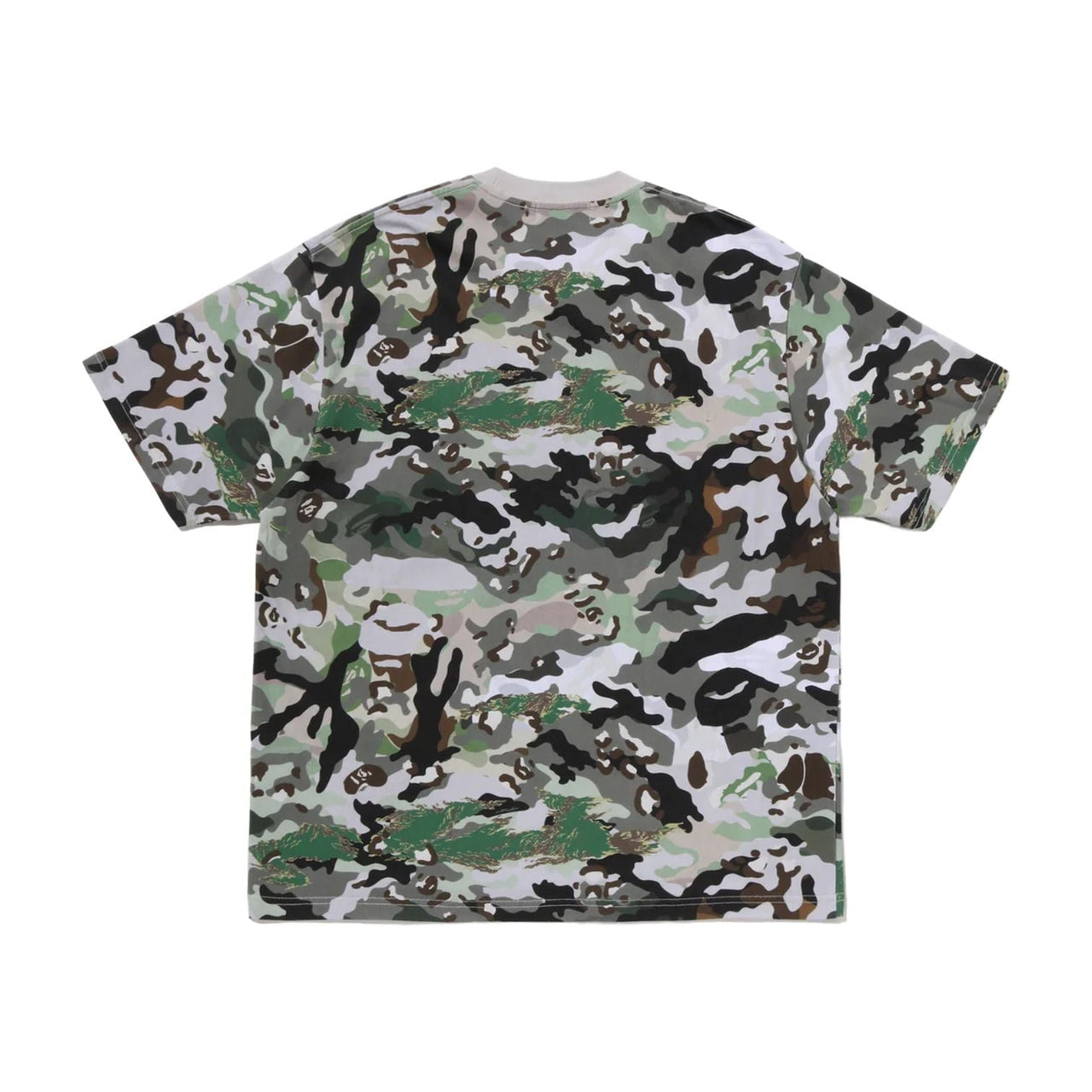 A Bathing Ape Hybrid Camo Relaxed Fit T-Shirt 'Green' 0ZXTEM318091RGRD