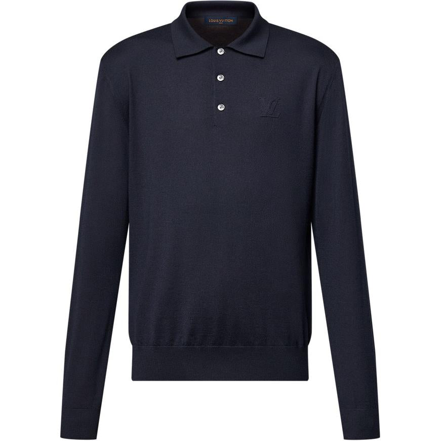 LOUIS VUITTON Cashmere Long-Sleeved Polo