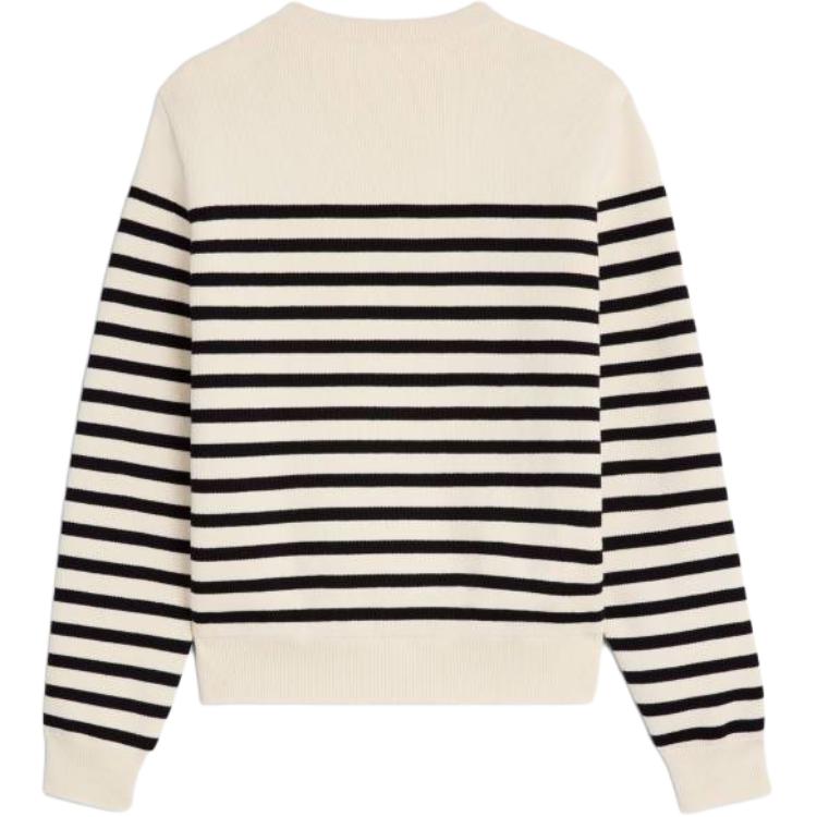 CELINE Crew Neck Mariniere Cotton Sweater