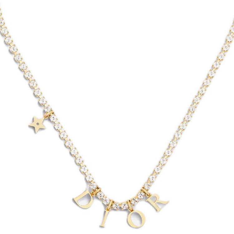 DIOR Metal Necklaces Women's Gold
