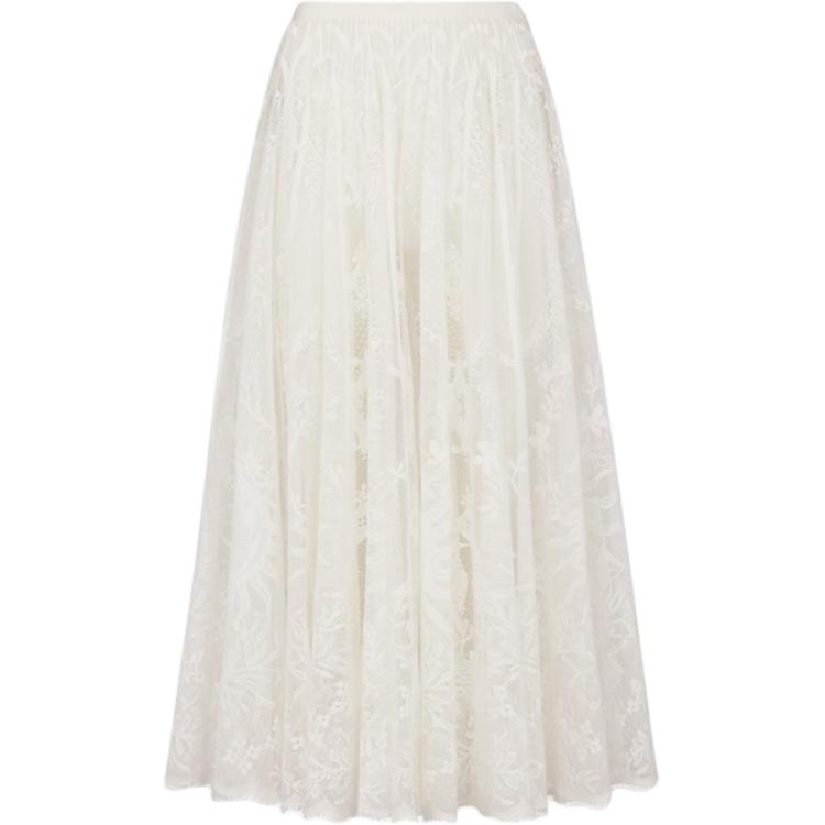 DIOR Casual Long Skirts Women's White