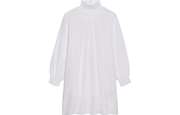 CELINE Embroidered Long Sleeved Dress