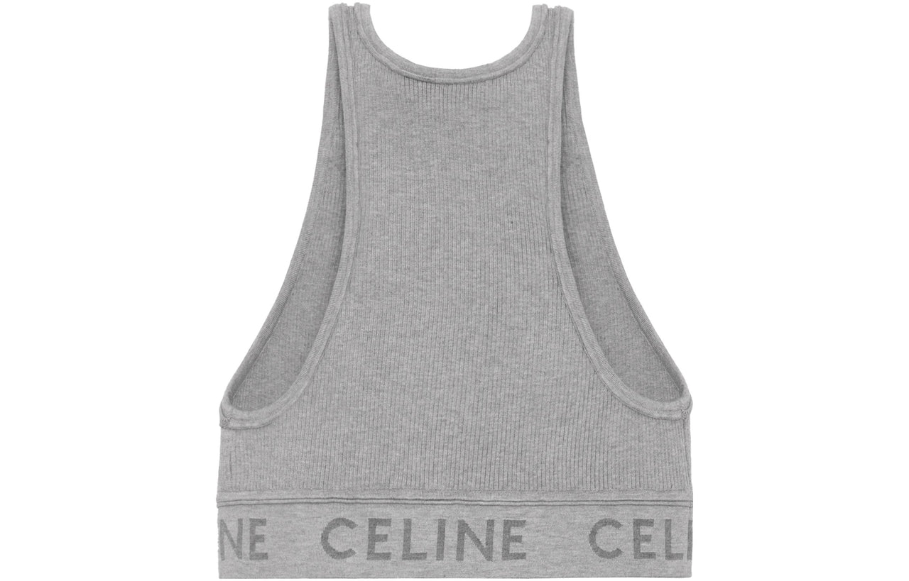 CELINE Tank Tops Women's Gray