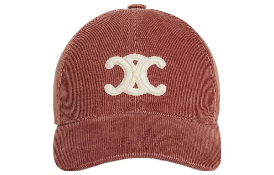 CELINE Triomphe Velour Baseball Caps Women's