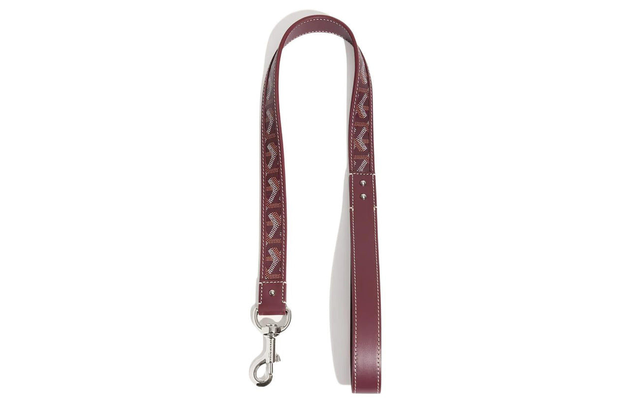 GOYARD Goyardine Canvas With Vauzelles Calfskin Dog's Teeth Bag Straps Unisex Burgundy