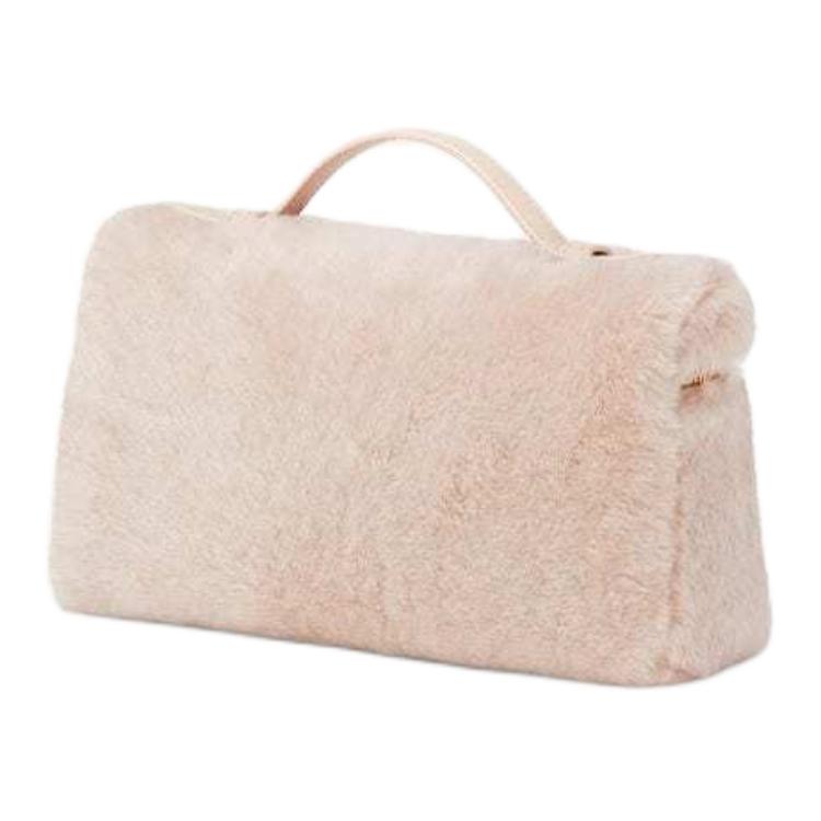 Loro Piana ExtraPocket Shearling Shoulder Bag Crossbody Bag Handbag Regular Women's Cream Honey