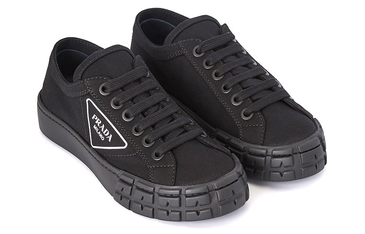 PRADA Cassetta Wheel Sneakers 'Black' Women's