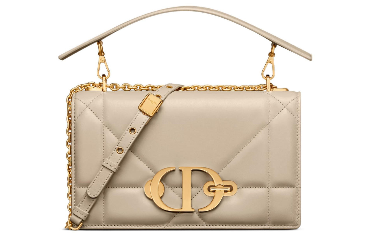 DIOR 30 Montaigne Sheepskin Portable One Shoulder Crossbody Clutches Women's Natural