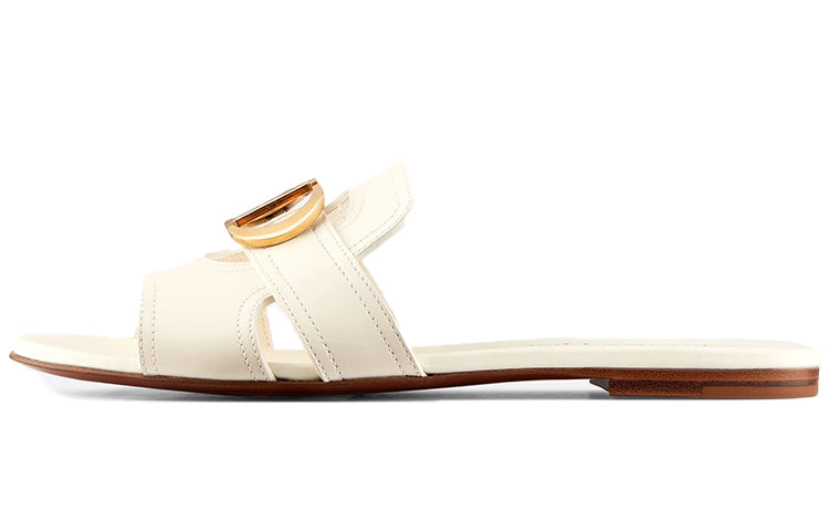 DIOR 30 Montaigne Fashion Slippers Women's White