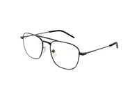 SAINT LAURENT Metal Aviator Eyeglass Frames Men's Black
