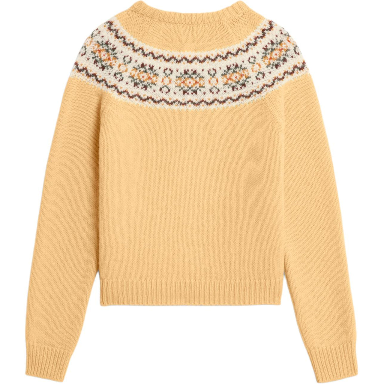 CELINE Crew Neck Sweater In Triomphe Fair Isle Wool