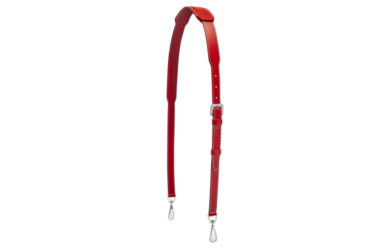 GOYARD Cow Leather Dog's Teeth Bag Straps Medium Size Unisex Red