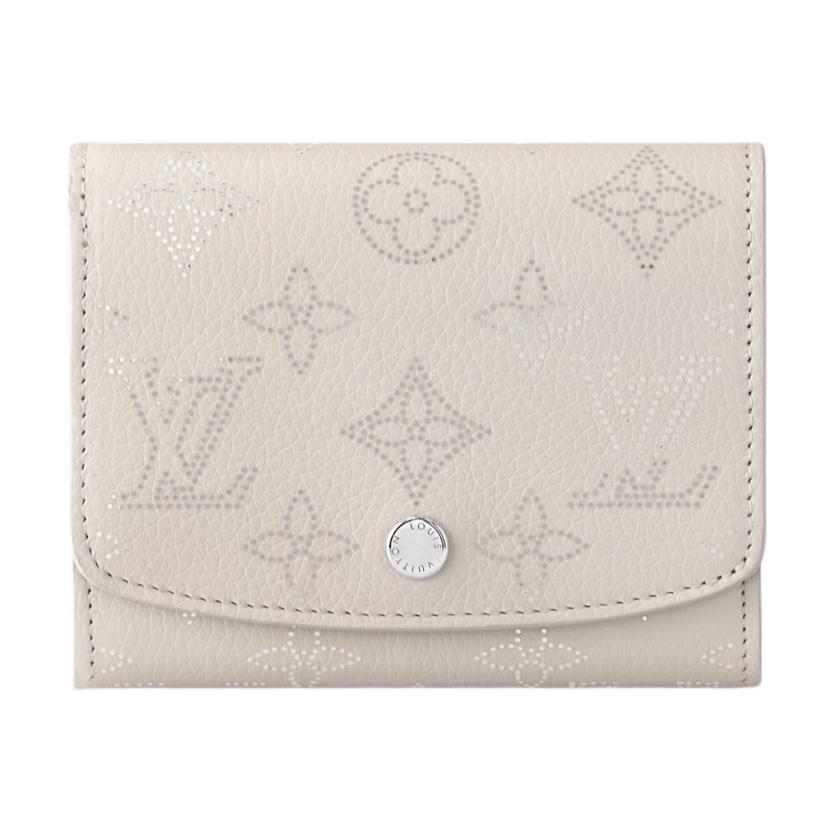 LOUIS VUITTON Calfskin Wallet Women's White