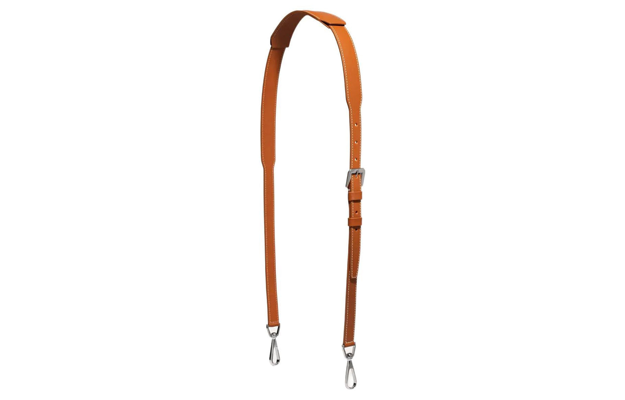 GOYARD Cow Leather Bag Straps Medium Size Unisex Brown