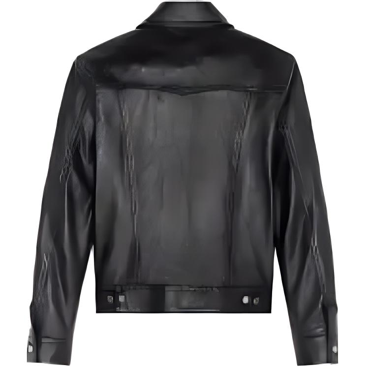 SAINT LAURENT Button up Leather Jacket
