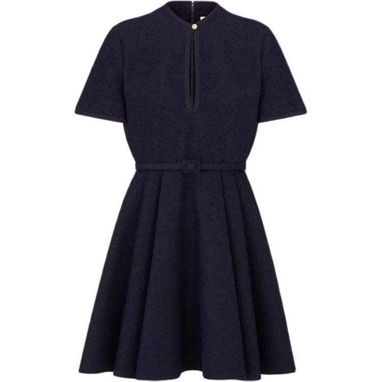 DIOR Short-Sleeved Dresses Women's Marine Blue