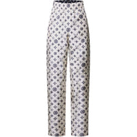LOUIS VUITTON Monogram Silk Jogging Pants