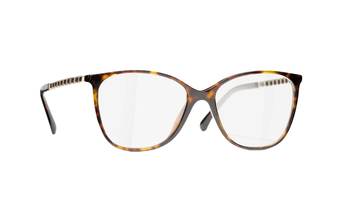 CHANEL Eyeglass Frames Women's Brown