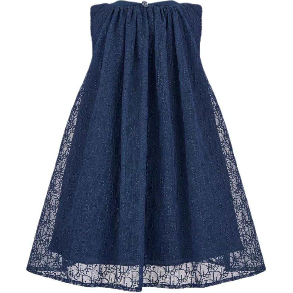 DIOR Children's Dress SS24 Marine Blue Kids'