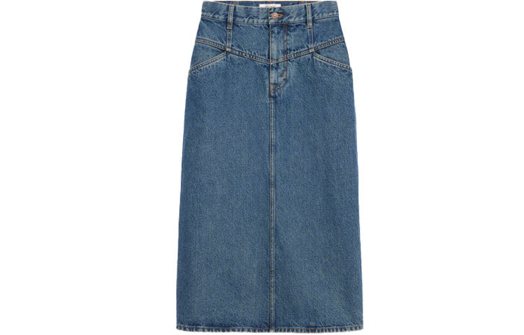 CELINE Denim Short Skirts Women's Blue