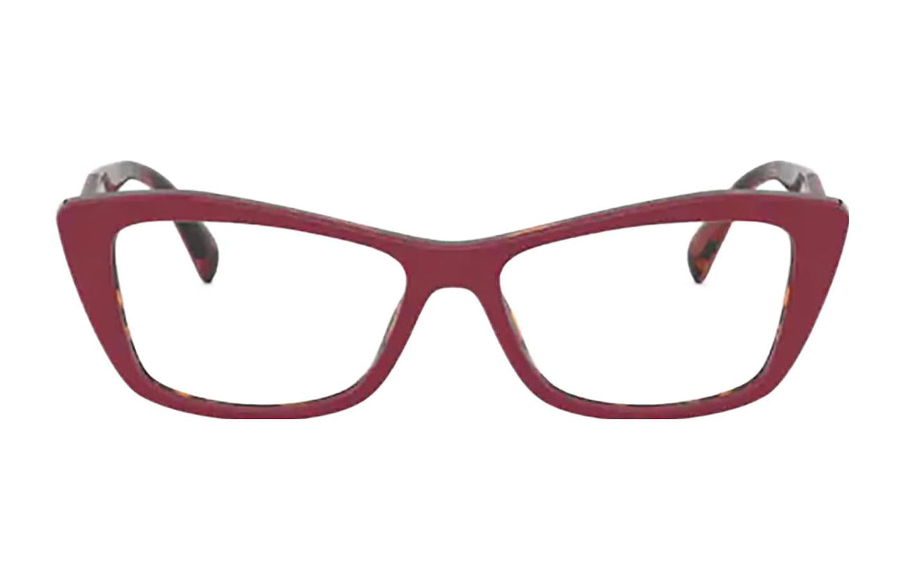 PRADA Eyeglass Frames Unisex Red