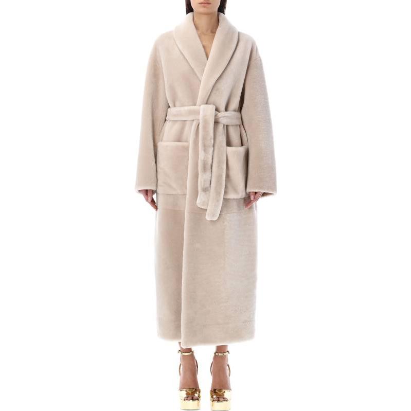 PRADA Coats Women's Ecru