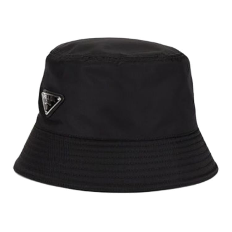 PRADA Cotton Bucket Hats Men's Black