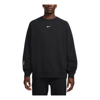 Nike x NOCTA Fleece CS Crewneck Sweatshirt 'Black White' FN8160-010