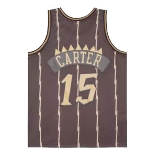 Mitchell & Ness x NBA Toronto Raptors 1998-99 Lux Brown Swingman Jersey 'Vince Carter 15' SMJY4313-TRA98VCABROW