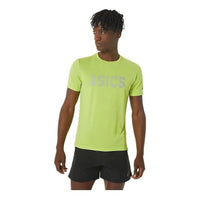 ASICS Logo Heather Dry T-Shirt 'Lime Zest' 2011C783-300