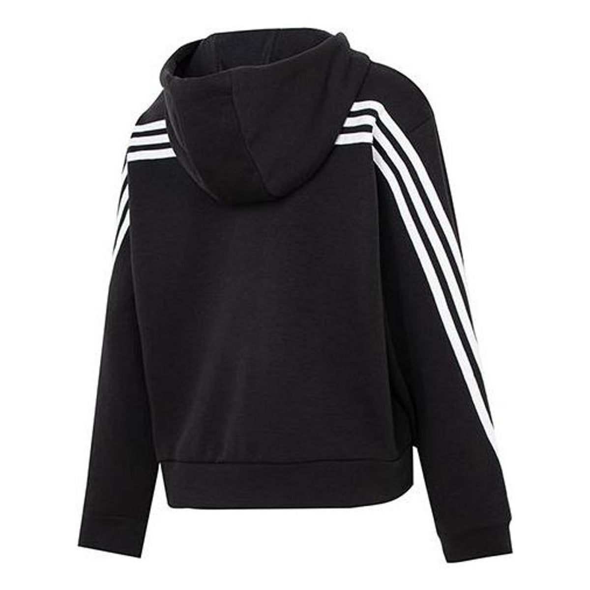 (WMNS) adidas Future Icons 3-Stripes Full-Zip Hoodie Asia Sizing 'Black White' HT4715