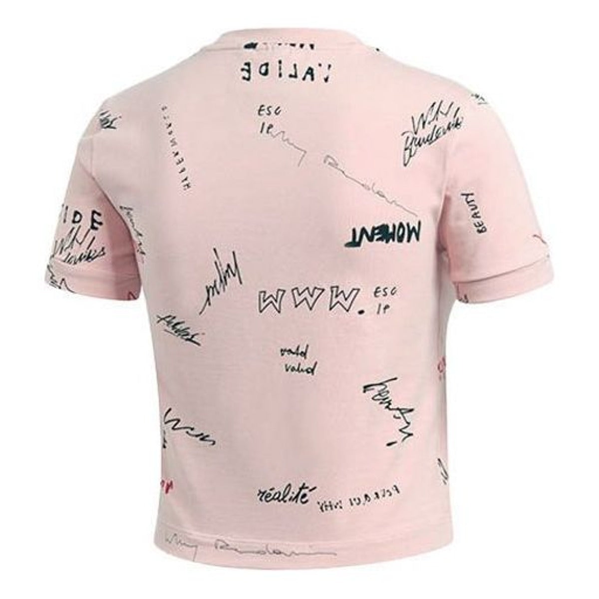 (WMNS) adidas R.Y.V. T-Shirt Asia Sizing 'Pink Black' GD3059
