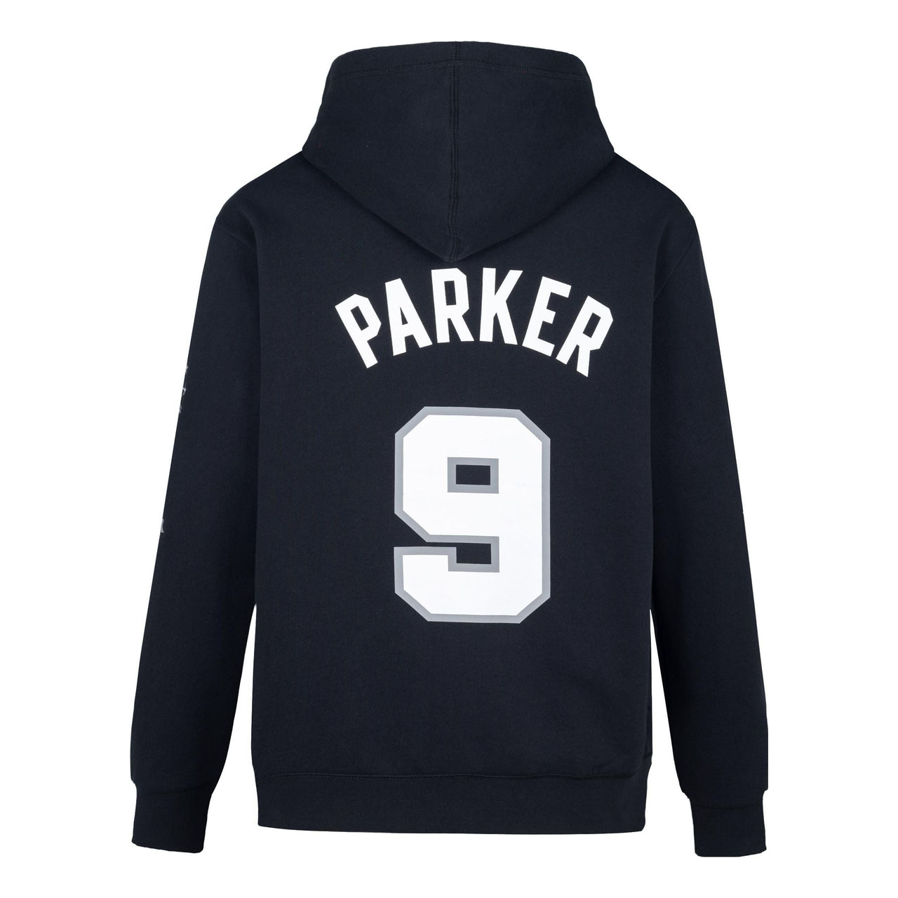 Mitchell & Ness x NBA San Antonio Spurs HOF Fleece Hoodie 'Tony Parker 9' FPHD6861-SASYYTPABLCK