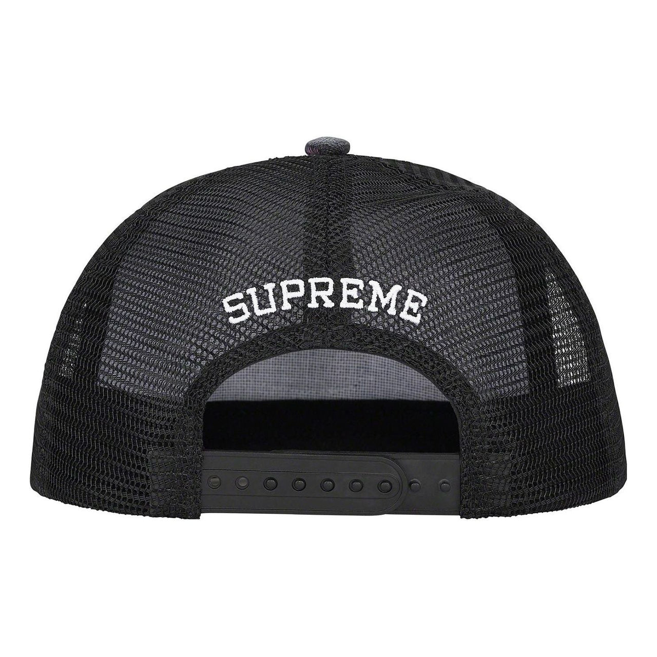 Supreme Gradient Jacquard Denim Mesh Back 5-Panel 'Black Purple Yellow White' SUP-SS22-778