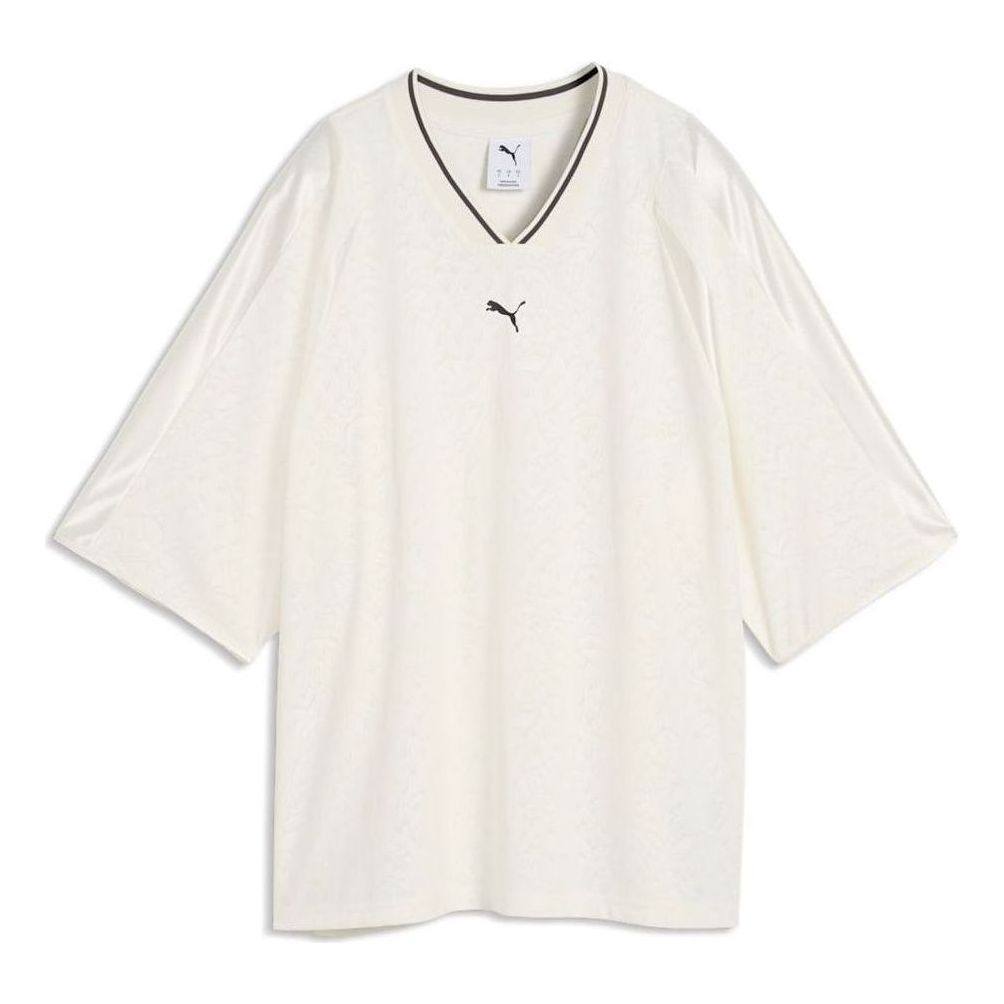 (WMNS) PUMA Lace Pack Oversized Jersey 'Warm White' 638741-87